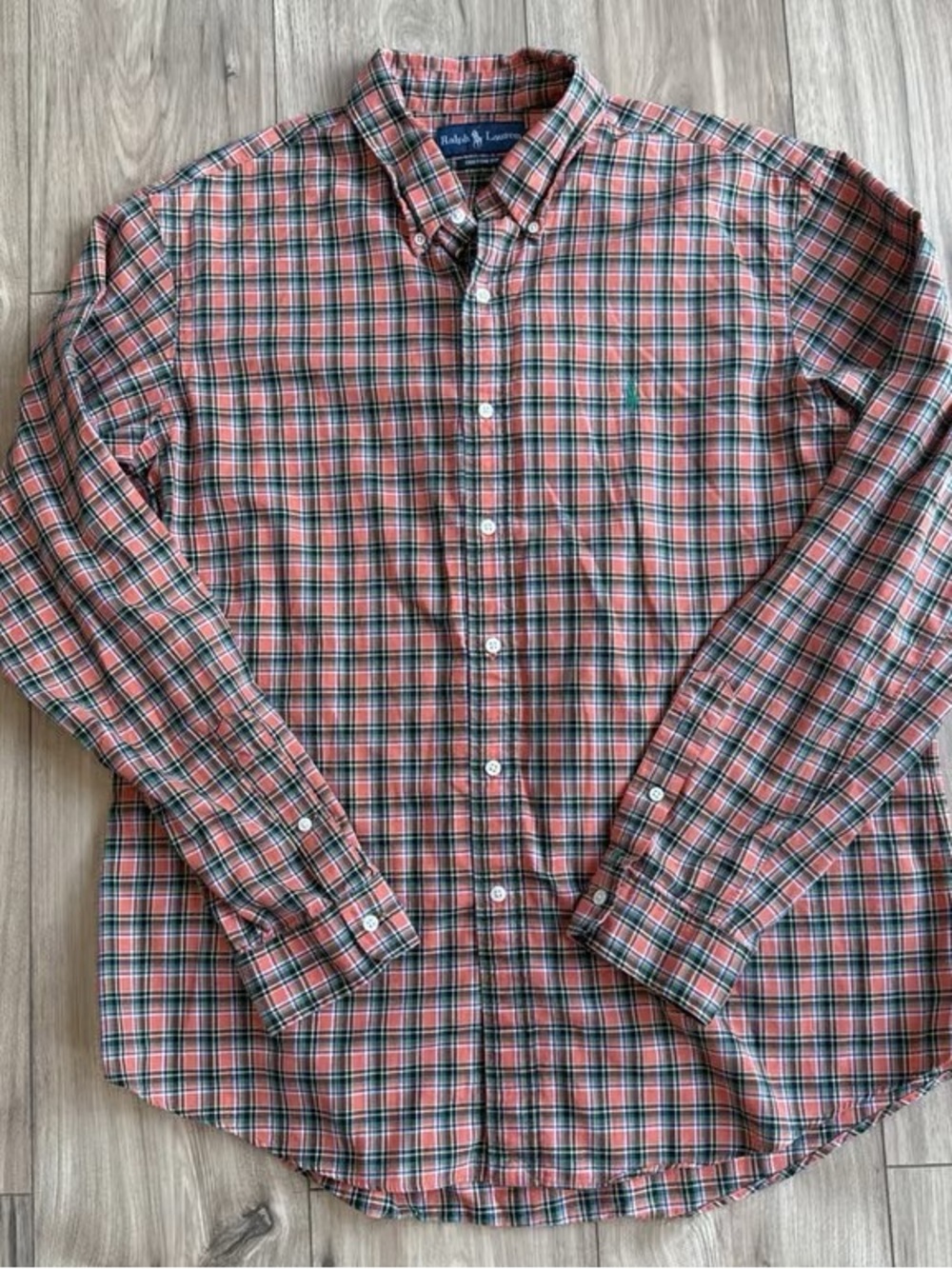 Ralph Lauren Men’s Red Plaid Button-Down Shirt
